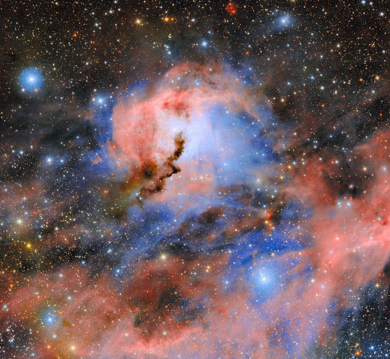 Photo Release: Seagull Nebula Through the Eyes of NSF–DOE Vera C. Rubin Observatory Commissioning Camera